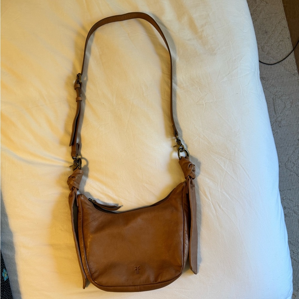 Frye Tan Leather Crossbody Bag